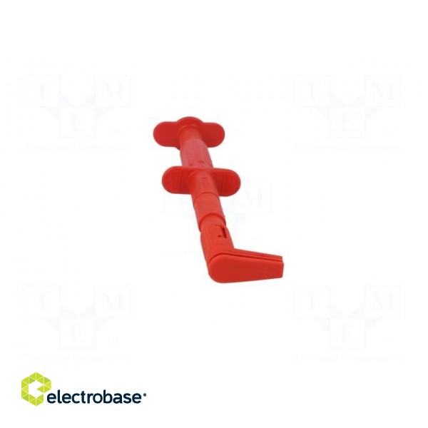 Clip-on probe | crocodile | 5A | 1kVDC | red | Grip capac: max.25mm | 4mm image 10