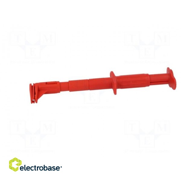 Clip-on probe | crocodile | 5A | 1kVDC | red | Grip capac: max.25mm | 4mm image 4