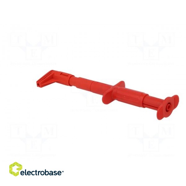 Clip-on probe | crocodile | 5A | 1kVDC | red | Grip capac: max.25mm | 4mm image 5