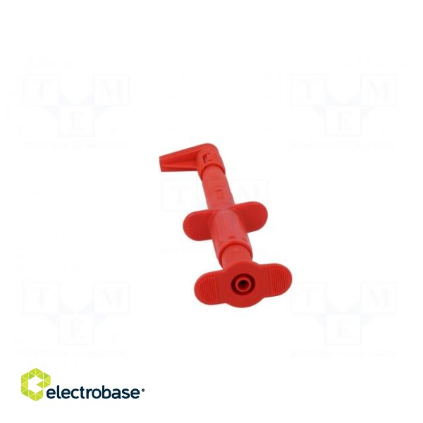 Clip-on probe | crocodile | 5A | 1kVDC | red | Grip capac: max.25mm | 4mm image 6