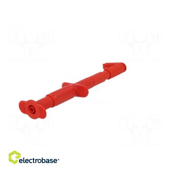 Clip-on probe | crocodile | 5A | 1kVDC | red | Grip capac: max.25mm | 4mm image 7