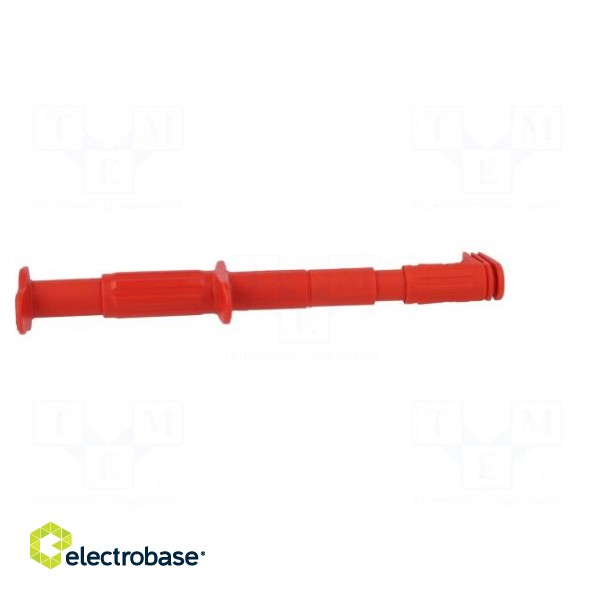 Clip-on probe | crocodile | 5A | 1kVDC | red | Grip capac: max.25mm | 4mm image 8