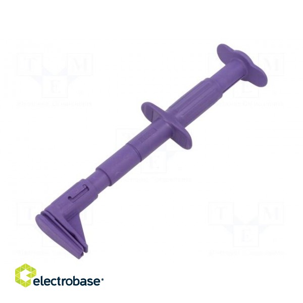 Clip-on probe | crocodile | 5A | 1kVDC | violet | Grip capac: max.25mm image 1