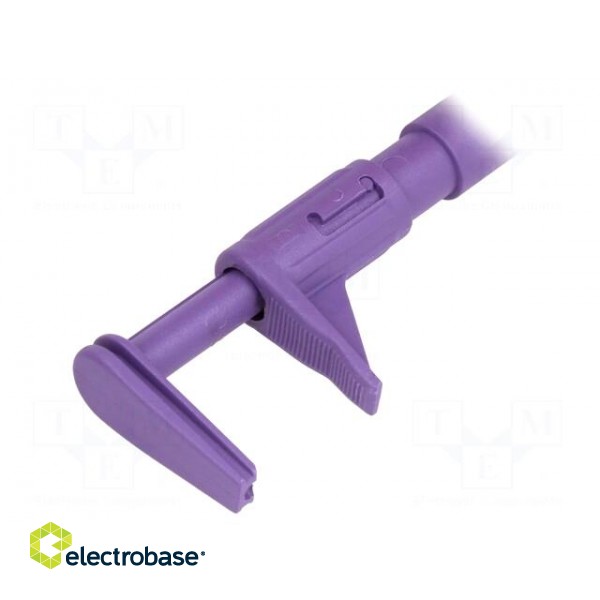 Clip-on probe | crocodile | 5A | 1kVDC | violet | Grip capac: max.25mm image 2