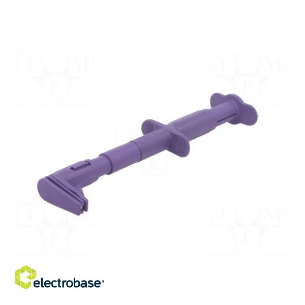 Clip-on probe | crocodile | 5A | 1kVDC | violet | Grip capac: max.25mm image 3