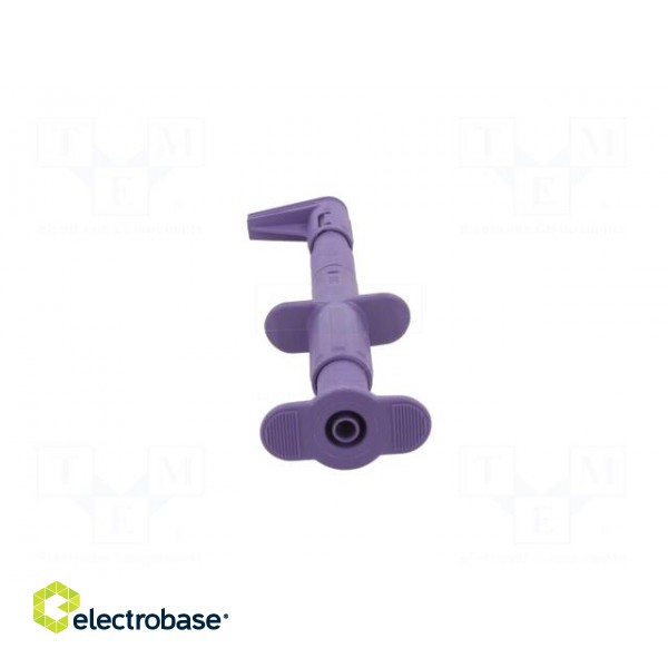 Clip-on probe | crocodile | 5A | 1kVDC | violet | Grip capac: max.25mm image 6