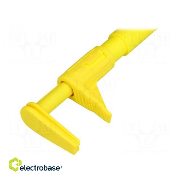 Clip-on probe | crocodile | 5A | 1kVDC | yellow | Grip capac: max.25mm image 2