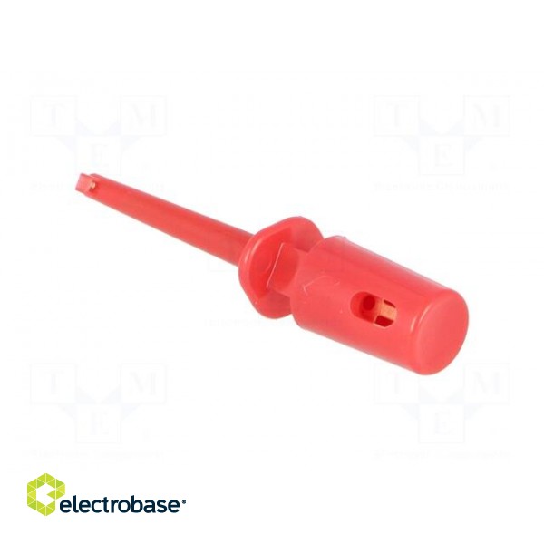 Clip-on probe | hook type | 0.3A | 60VDC | red | Grip capac: max.1.1mm фото 4