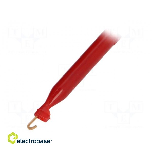 Clip-on probe | hook type | 10A | 1kVDC | red | 63mm фото 2