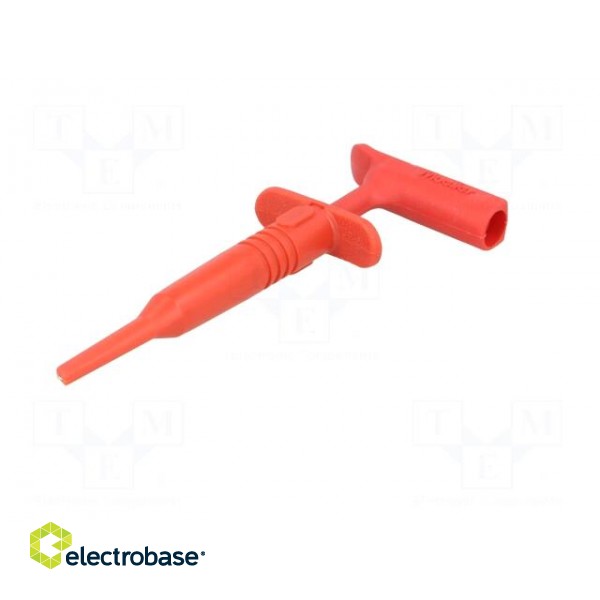 Clip-on probe | hook type | 15A | 1kVDC | red | Plating: nickel plated image 3