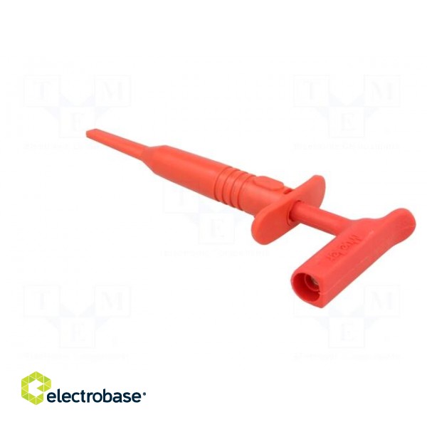 Clip-on probe | hook type | 15A | 1kVDC | red | Plating: nickel plated image 5