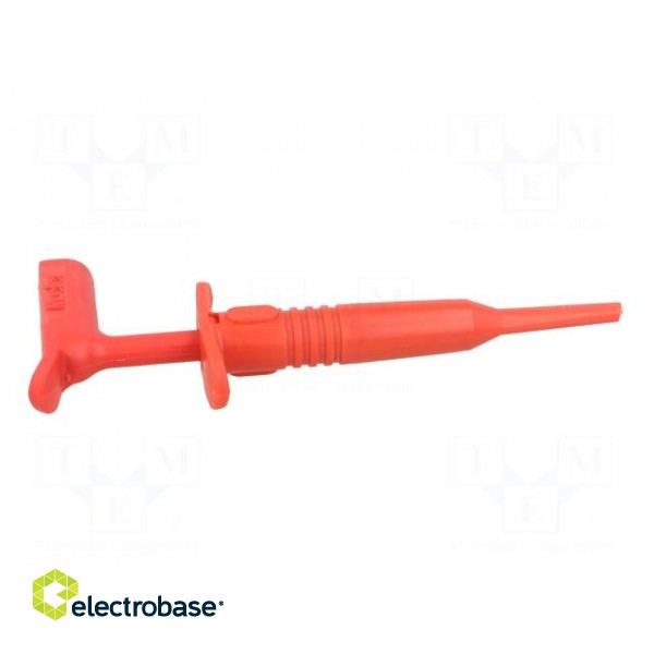 Clip-on probe | hook type | 15A | 1kVDC | red | Plating: nickel plated image 8