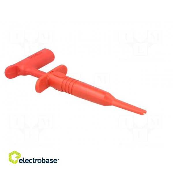 Clip-on probe | hook type | 15A | 1kVDC | red | Plating: nickel plated image 9