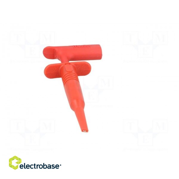 Clip-on probe | hook type | 15A | 1kVDC | red | Plating: nickel plated image 10