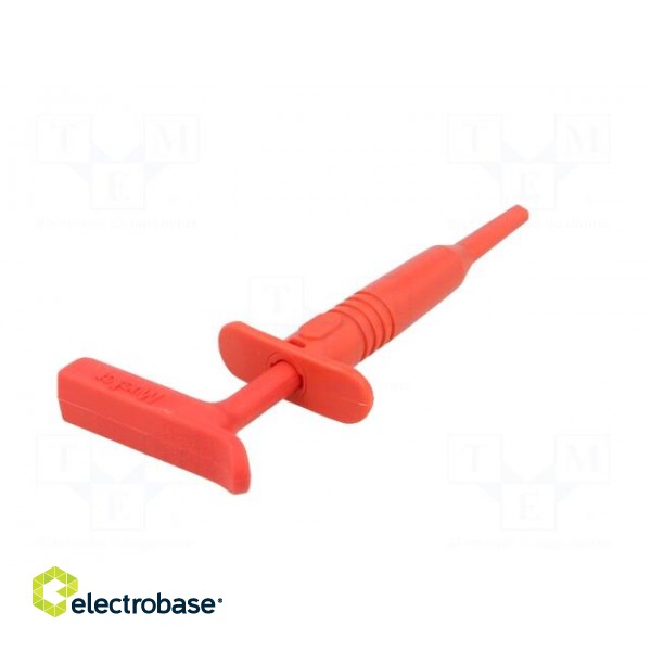 Clip-on probe | hook type | 15A | 1kVDC | red | Plating: nickel plated image 7