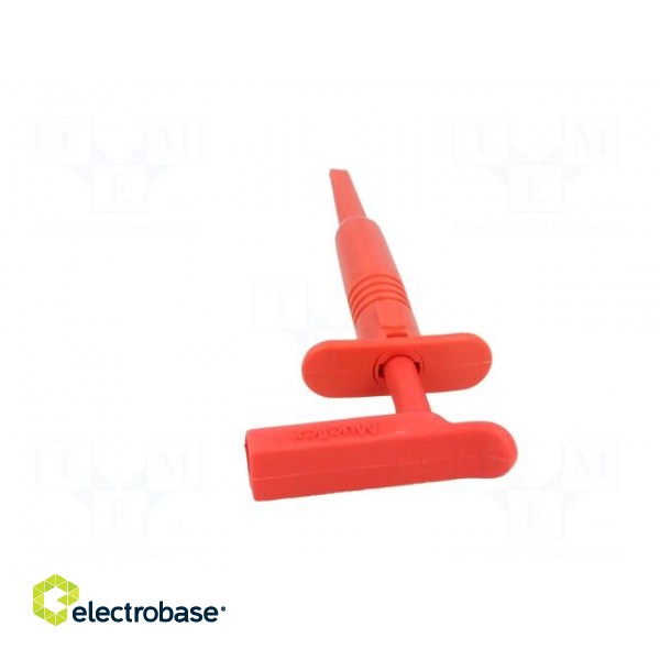 Clip-on probe | hook type | 15A | 1kVDC | red | Plating: nickel plated image 6