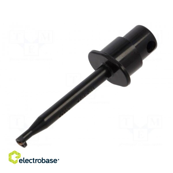 Clip-on probe | hook type | 1A | 60VDC | black | 2mm | 30VAC image 1