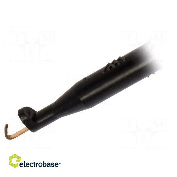Clip-on probe | hook type | 1A | 60VDC | black | 2mm | 30VAC фото 2