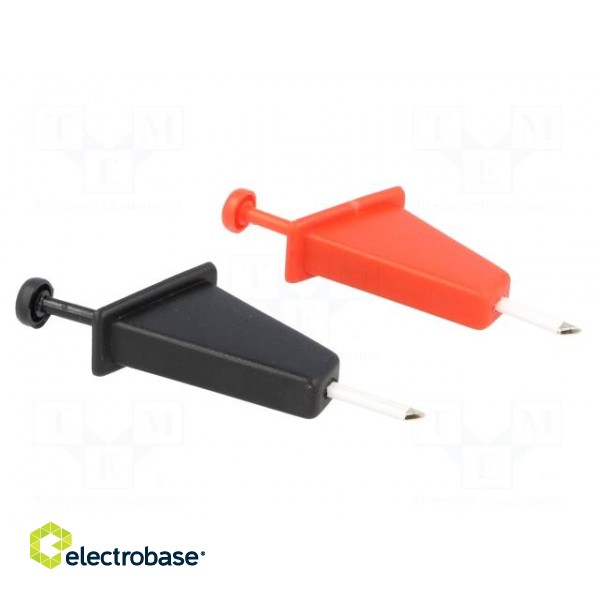 Clip-on probe | hook type | 300VDC | red and black фото 6