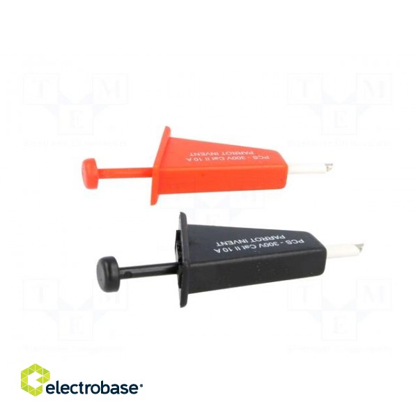 Clip-on probe | hook type | 300VDC | red and black image 7