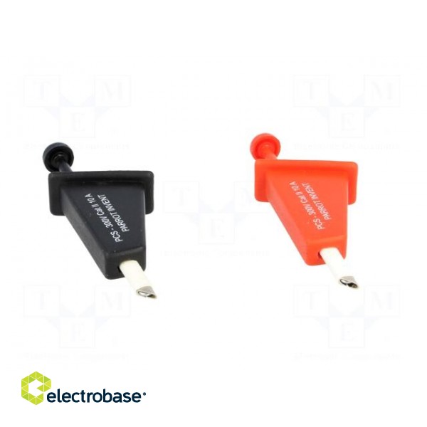 Clip-on probe | hook type | 300VDC | red and black image 9
