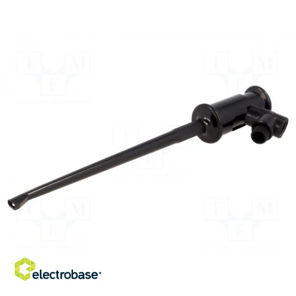Clip-on probe | hook type | 3A | 60VDC | black | Grip capac: max.1.3mm image 1