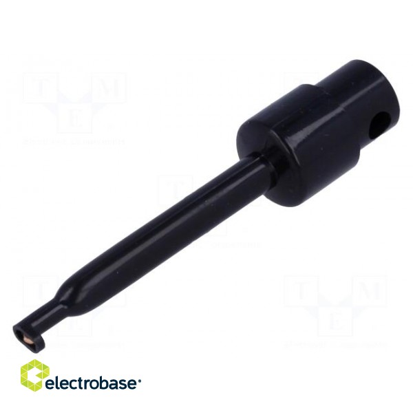 Clip-on probe | hook type | 3A | 60VDC | black | Grip capac: max.1.6mm image 1