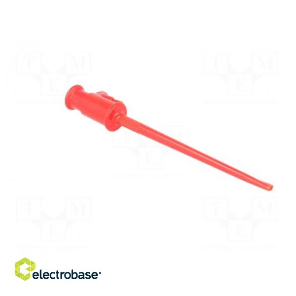 Clip-on probe | hook type | 3A | 60VDC | red | Grip capac: max.1.3mm фото 9