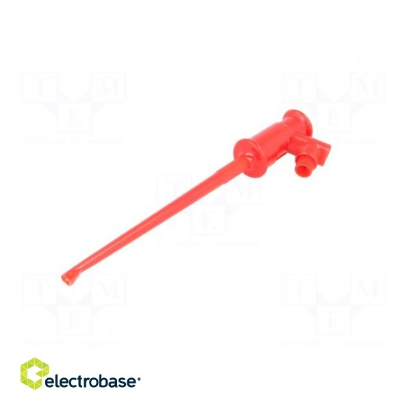 Clip-on probe | hook type | 3A | 60VDC | red | Grip capac: max.1.3mm paveikslėlis 3