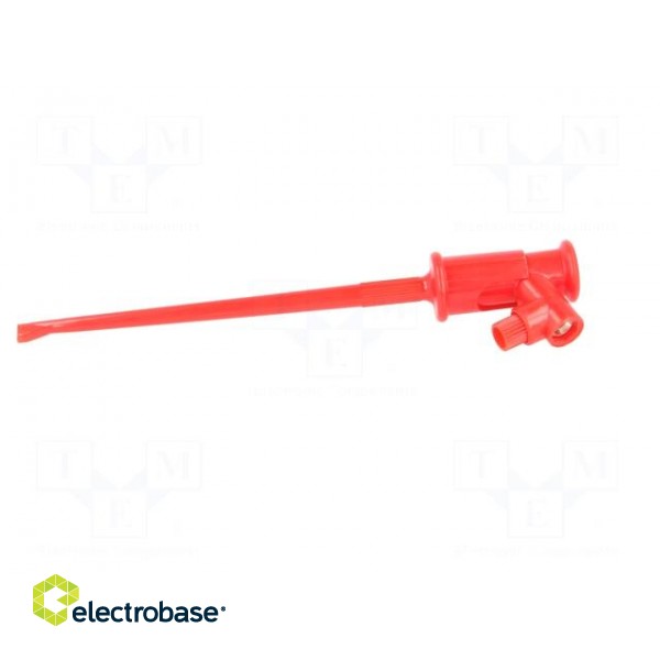 Clip-on probe | hook type | 3A | 60VDC | red | Grip capac: max.1.3mm paveikslėlis 4