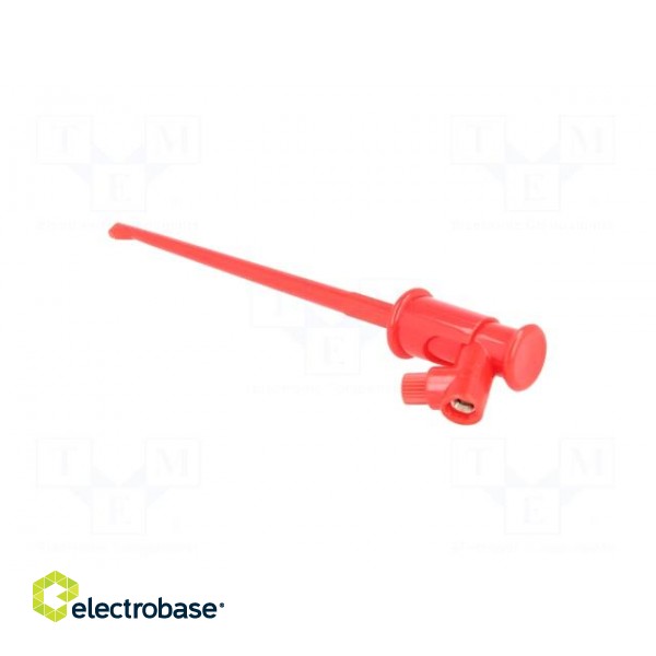 Clip-on probe | hook type | 3A | 60VDC | red | Grip capac: max.1.3mm фото 5