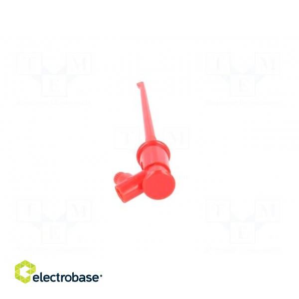 Clip-on probe | hook type | 3A | 60VDC | red | Grip capac: max.1.3mm paveikslėlis 6