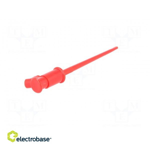 Clip-on probe | hook type | 3A | 60VDC | red | Grip capac: max.1.3mm paveikslėlis 7
