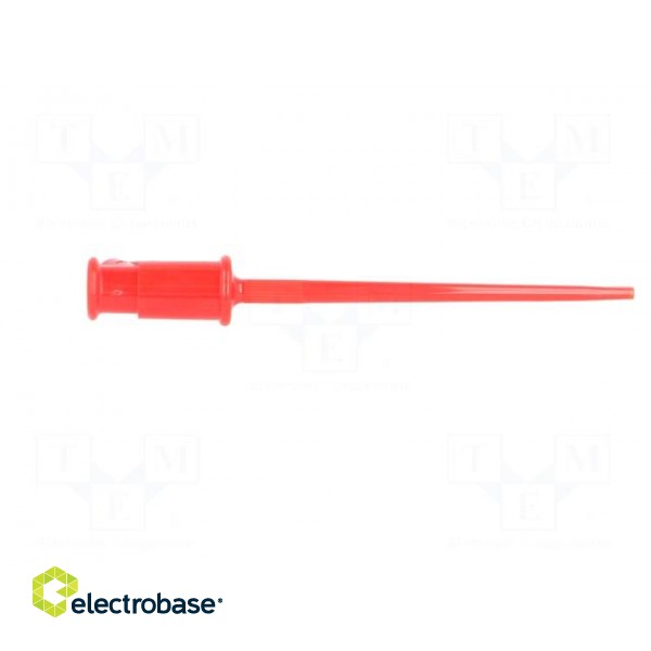 Clip-on probe | hook type | 3A | 60VDC | red | Grip capac: max.1.3mm фото 8