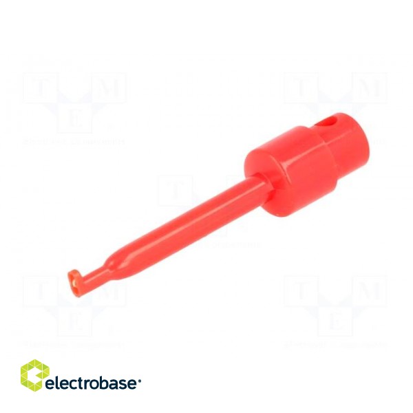 Clip-on probe | hook type | 3A | 60VDC | red | Grip capac: max.1.6mm image 2