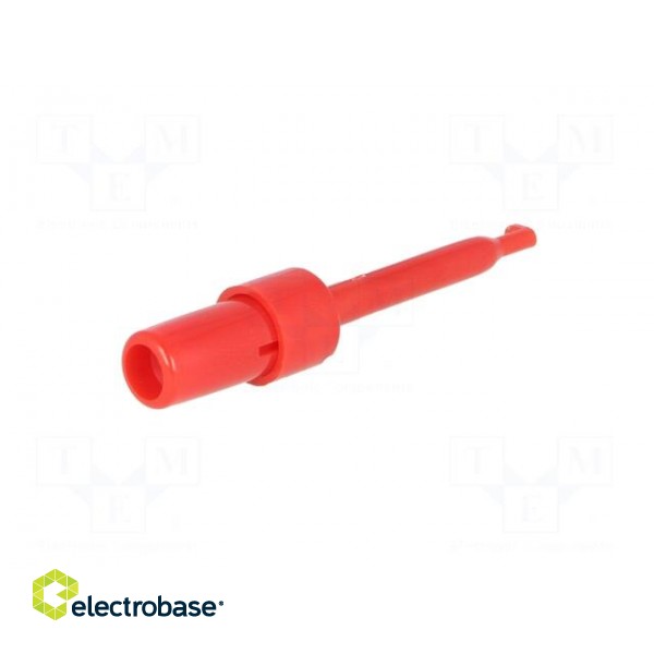 Clip-on probe | hook type | 3A | 60VDC | red | Grip capac: max.1.7mm фото 6