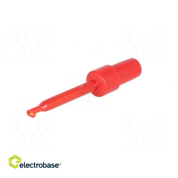 Clip-on probe | hook type | 3A | 60VDC | red | Grip capac: max.1.7mm image 2