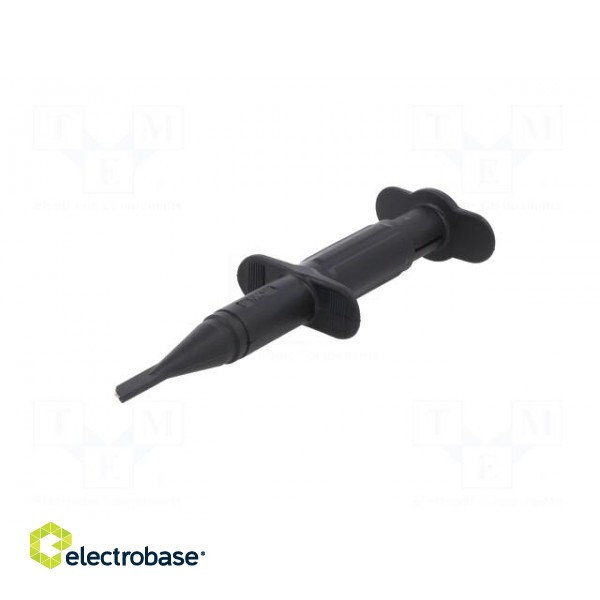 Clip-on probe | hook type | 3A | black | 1kV | 4mm | Overall len: 122mm image 3