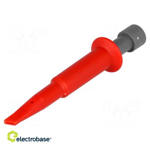 Clip-on probe | hook type | 5A | red | 4mm image 1