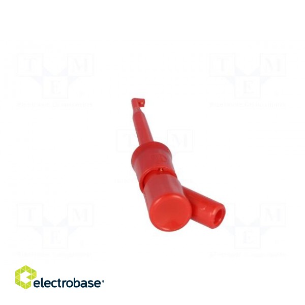 Clip-on probe | hook type | 6A | 60VDC | red | Grip capac: max.2mm | 2mm image 6