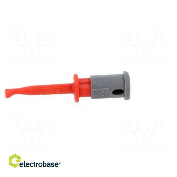 Clip-on probe | hook type | 6A | 70VDC | red | Grip capac: max.3.5mm image 4
