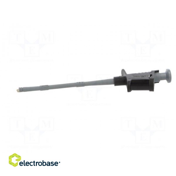 Clip-on probe | hook type | 6A | black | Plating: nickel plated | 4mm image 4