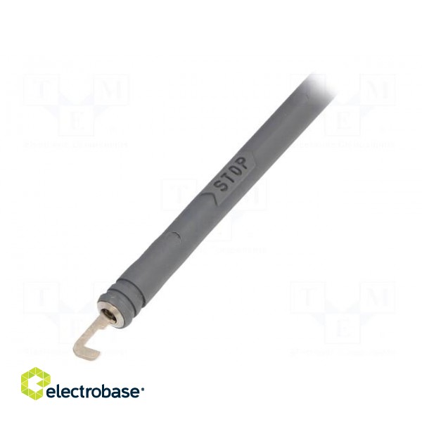 Clip-on probe | hook type | 6A | red | Plating: nickel plated | 4mm image 2