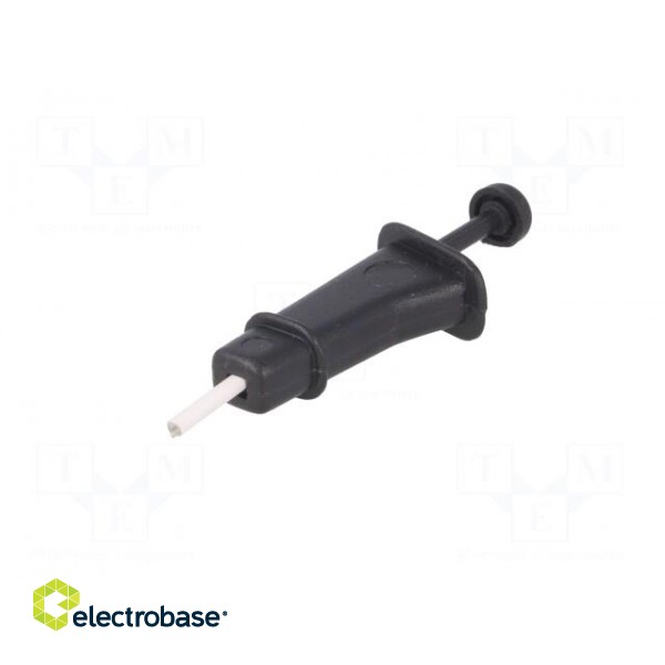 Clip-on probe | hook type | black | Connection: soldered image 3