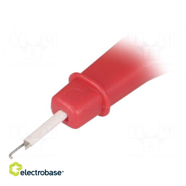 Clip-on probe | hook type | red | Connection: soldered image 2