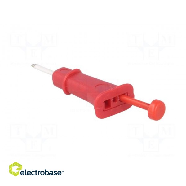 Clip-on probe | hook type | red | Connection: soldered image 5