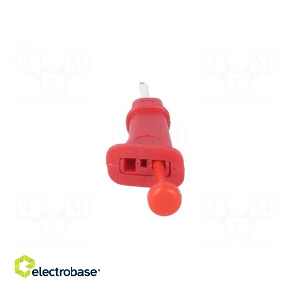 Clip-on probe | hook type | red | Connection: soldered фото 6