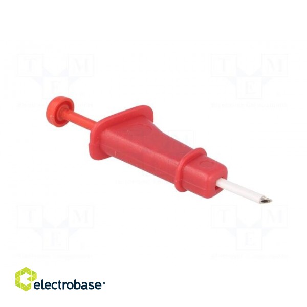 Clip-on probe | hook type | red | Connection: soldered фото 9