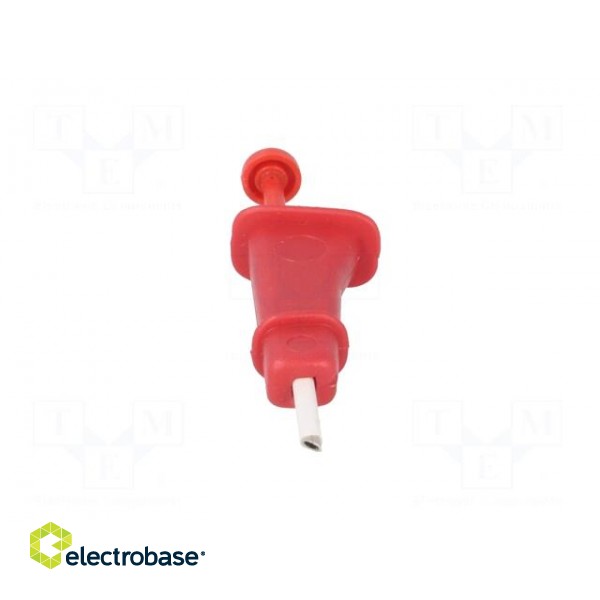 Clip-on probe | hook type | red | Connection: soldered фото 10