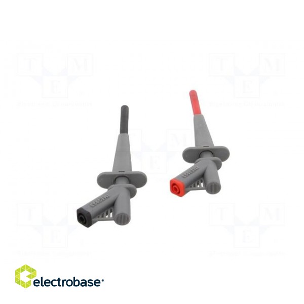 Clip-on probe | pincers type | 10A | 1kVDC | red and black | 4mm image 6